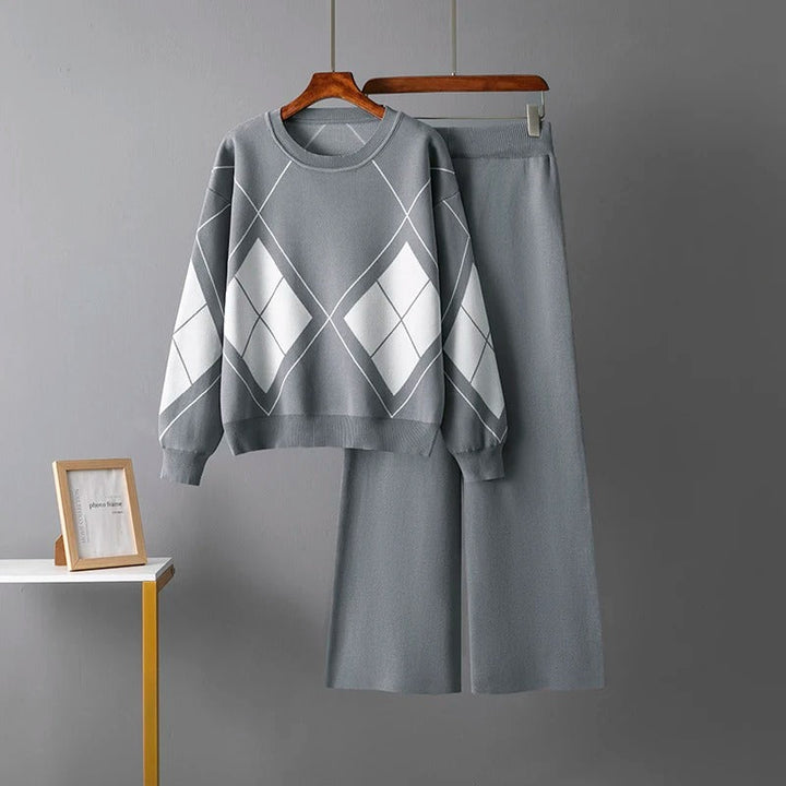 Lily Warm Two Piece Sweater Set — back view