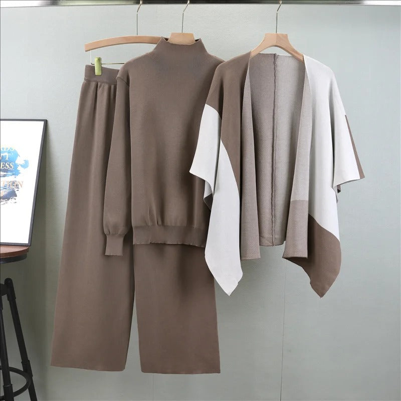 Alyssa Elegant Three Piece Suit — back view