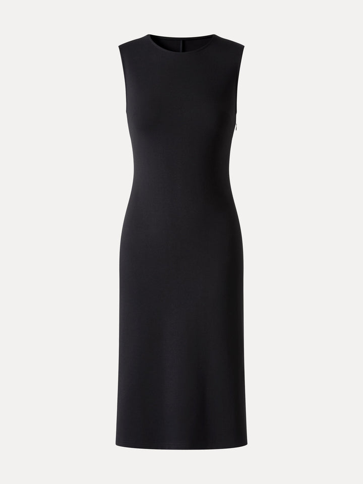 Ponte Round Neck Column Midi Dress