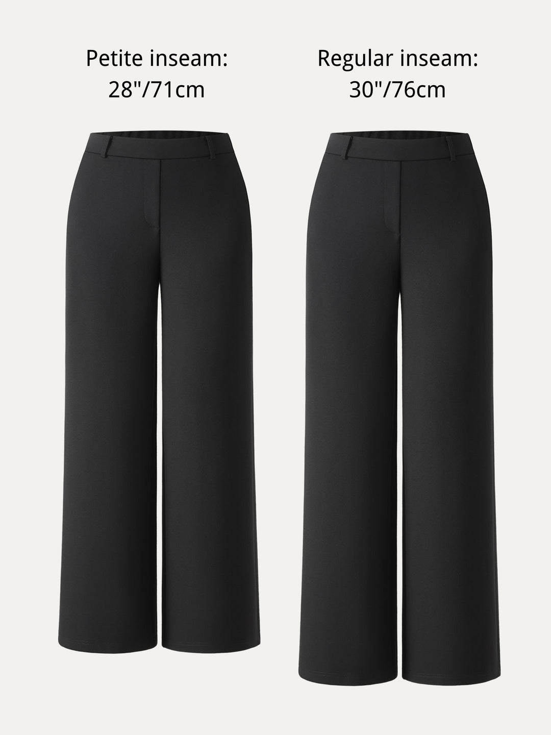 Ponte Mid-Rise Wide-Leg Pants with Pockets