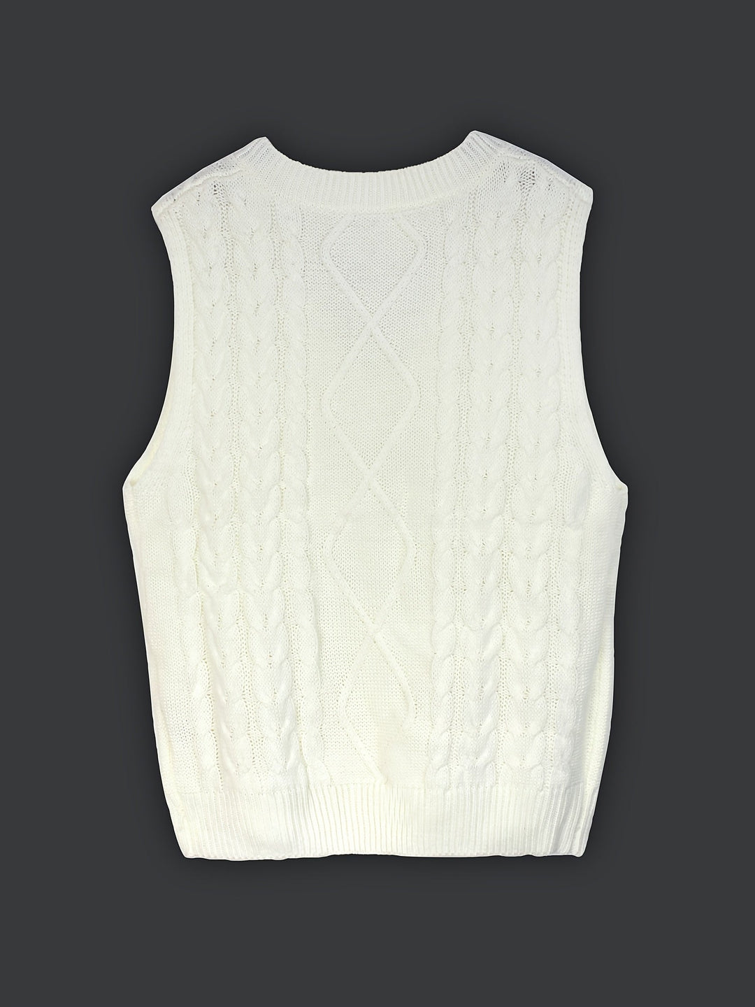 Wrenley | Women's Cable Knit V-Neck Sweater Vest