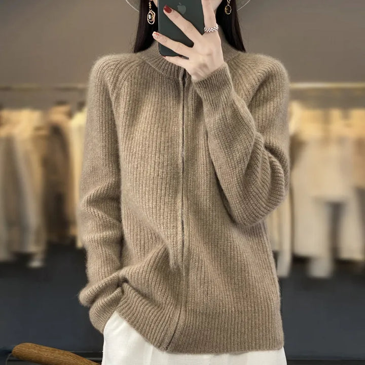 Charlotte Cardigan with Zipper — alternate view
