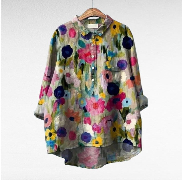 Claire Colourful Summer Blouse — product view