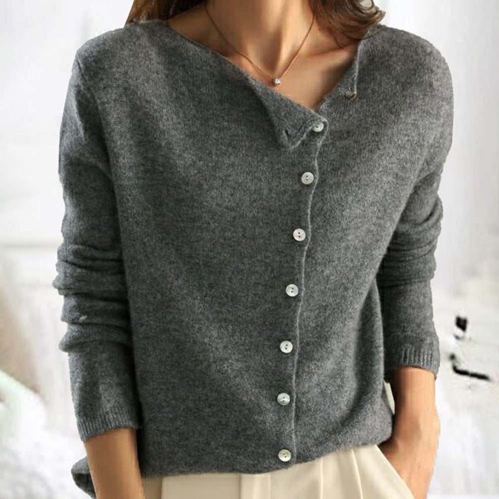 Avery Elegant Soft Cardigan — front view