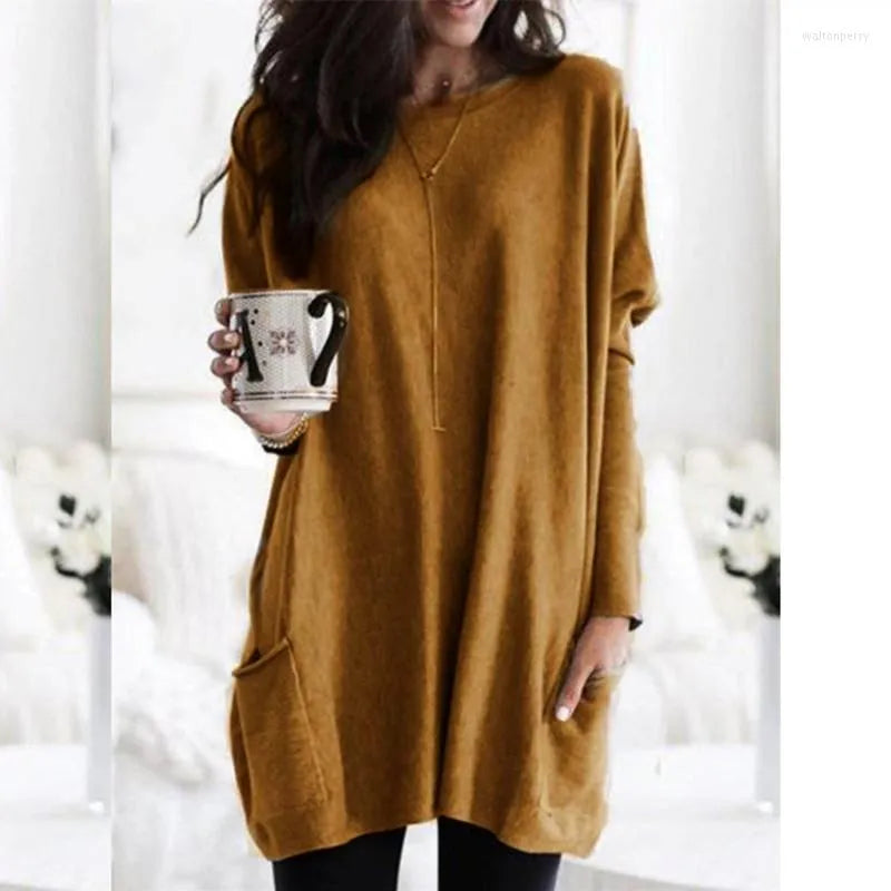 Sophia Casual Pocket Sweater — product view