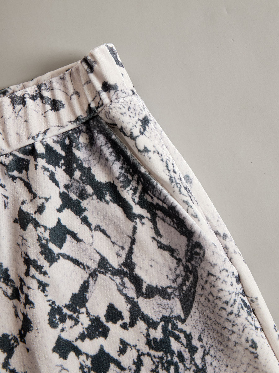 Women's velvet tracksuit co-ord – close-up