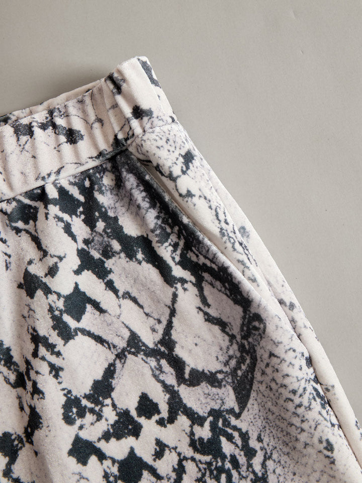 Women's velvet tracksuit co-ord – close-up