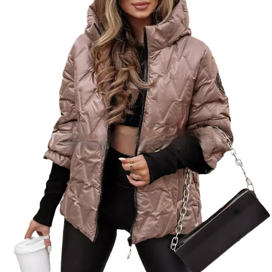 Marlene | Women's Quilted Hooded Puffer Jacket with Zip Front