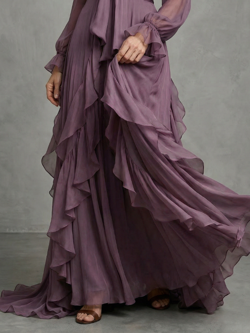 Demetria Maxi Dress — close-up view