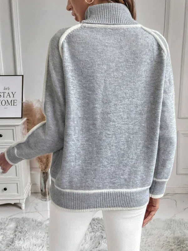 Lily Cozy Turtleneck Sweater — detail view