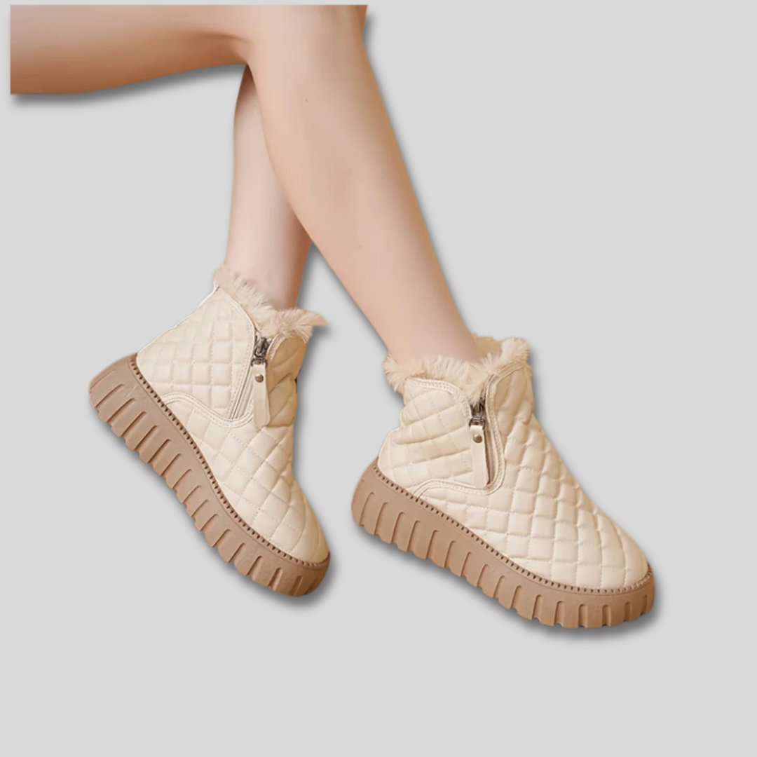 Fabienne | Women's Quilted Puffer Platform Winter Boots