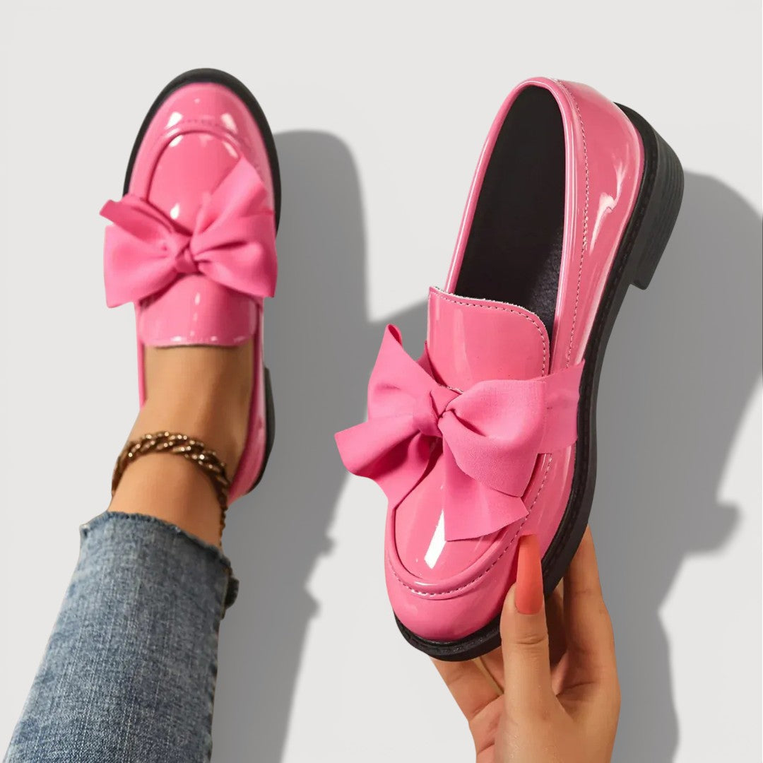 Maeryl Bow Detail Loafers — front view