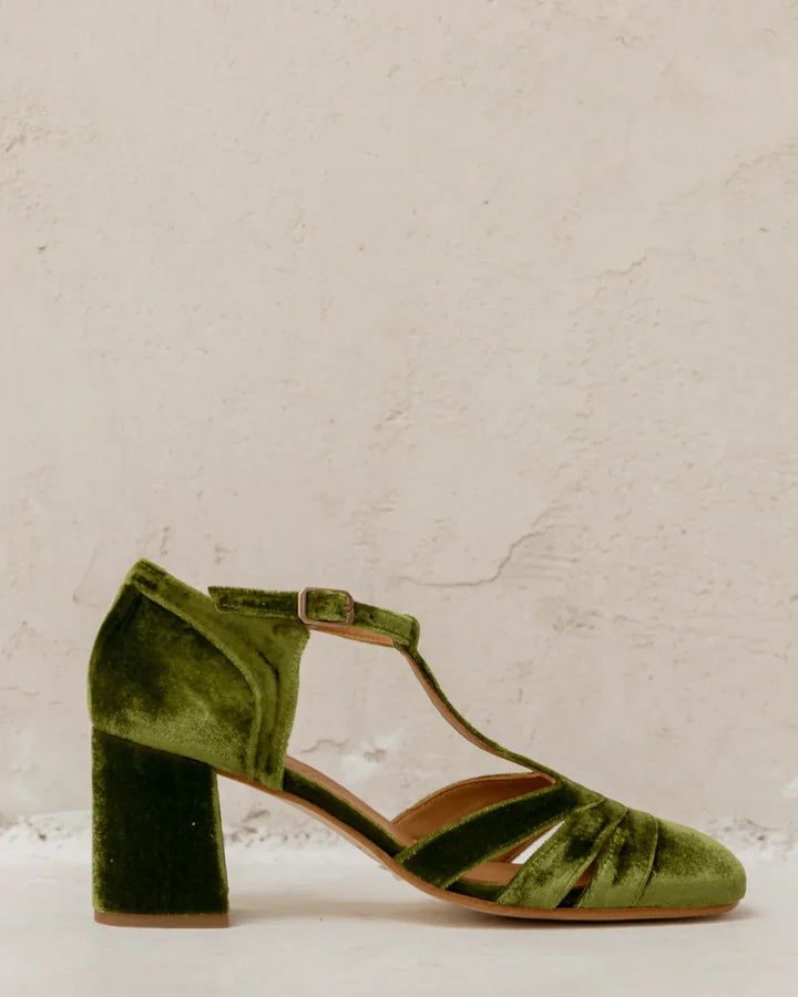 Shoe With T-Bar And Stable — close-up view