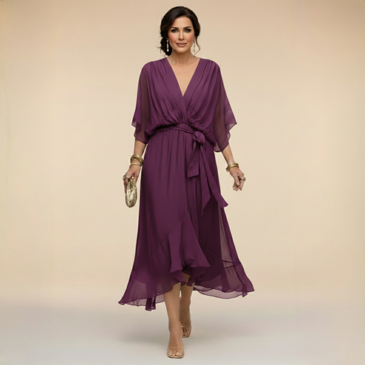 Bella - Flowing V-Neck Silhouette Dress