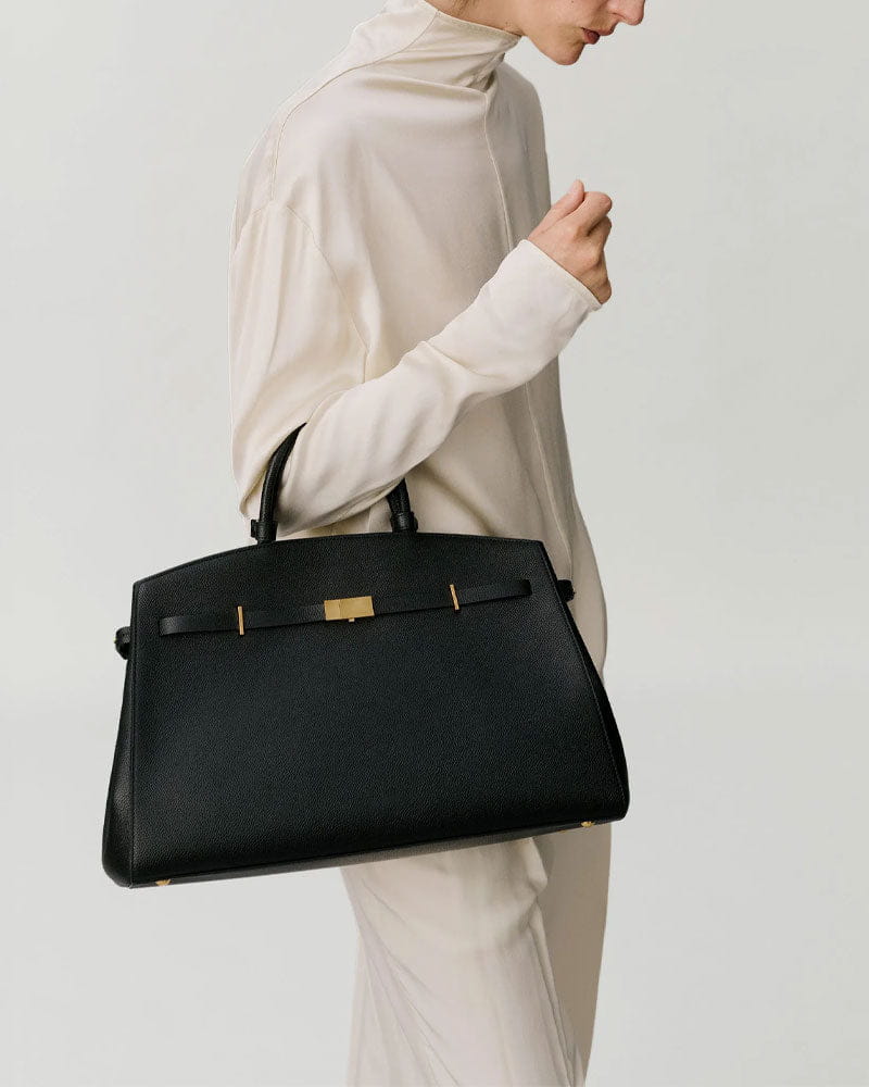 Women's Elegant Structured Top Handle Bag