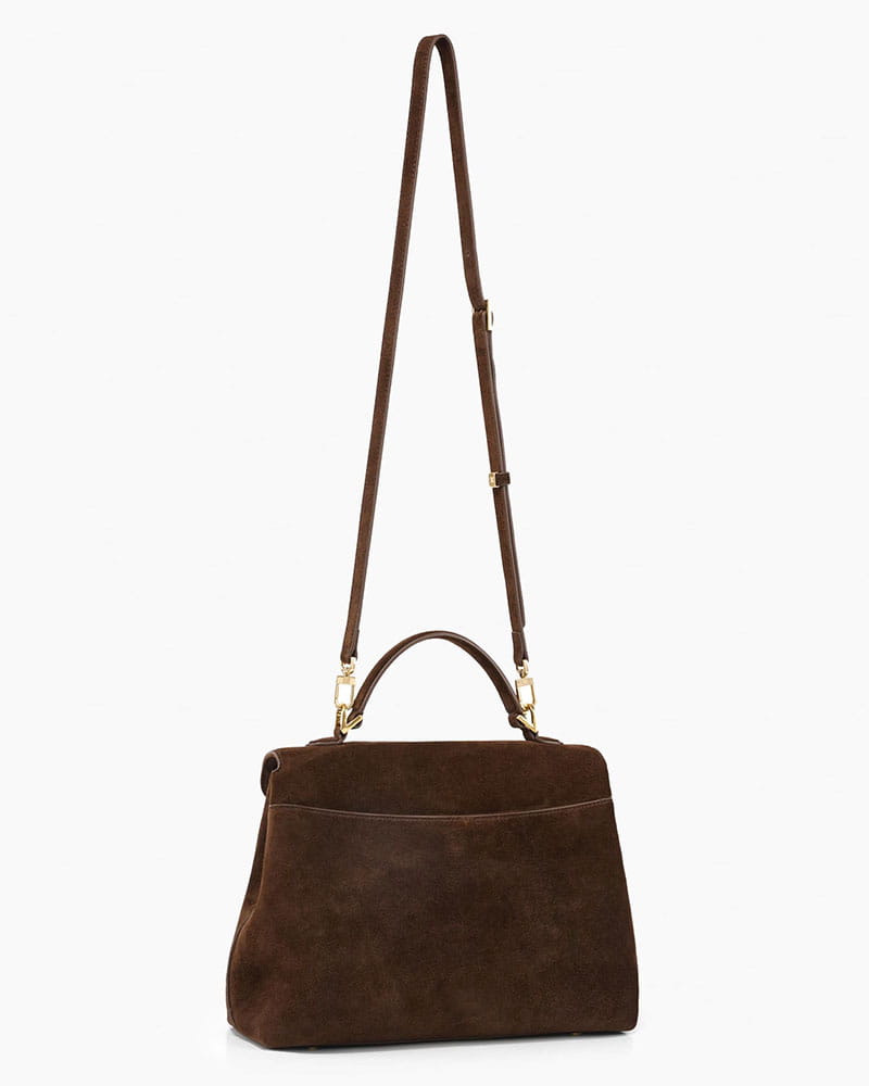 Chic City Daytime Suede Top Handle Satchel
