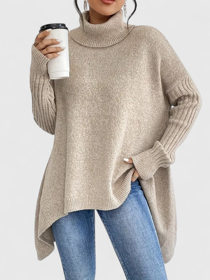 Keiralyss | Women's Oversized Wool Turtleneck Sweater
