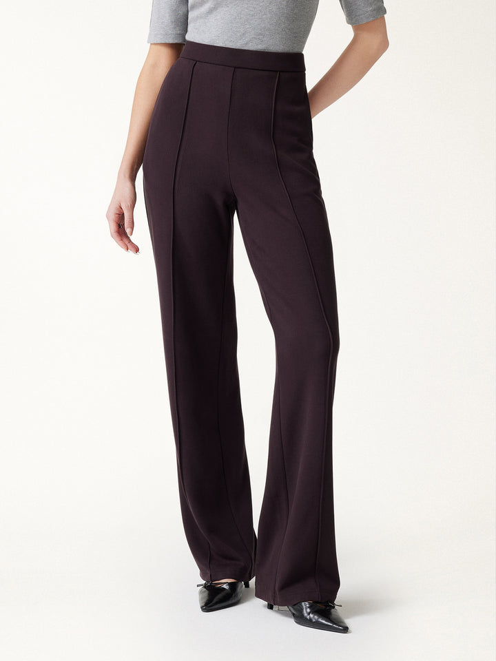 2Pcs Set Friendly Sleeveless Cropped Vest & Mid-Rise Pintuck Pants with Pockets