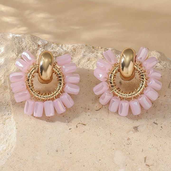 Detail shot of the earring back and post