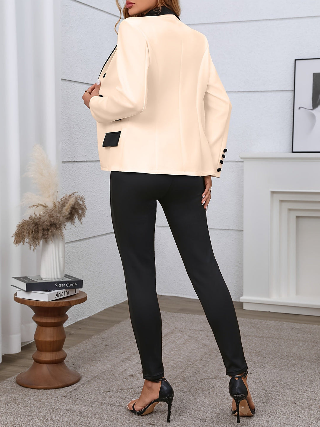 Women's elegant casual co-ord – close-up