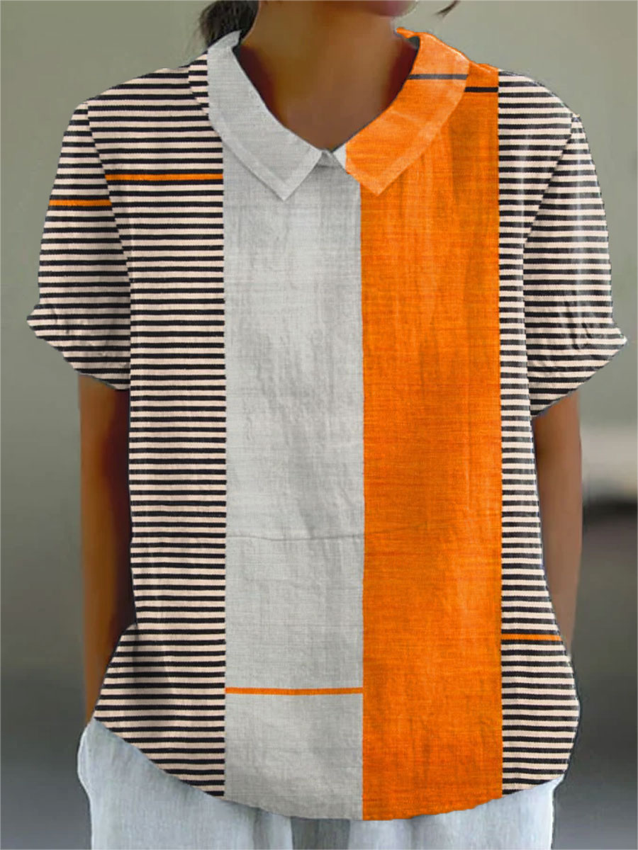 Lena Striped Shirt — front view