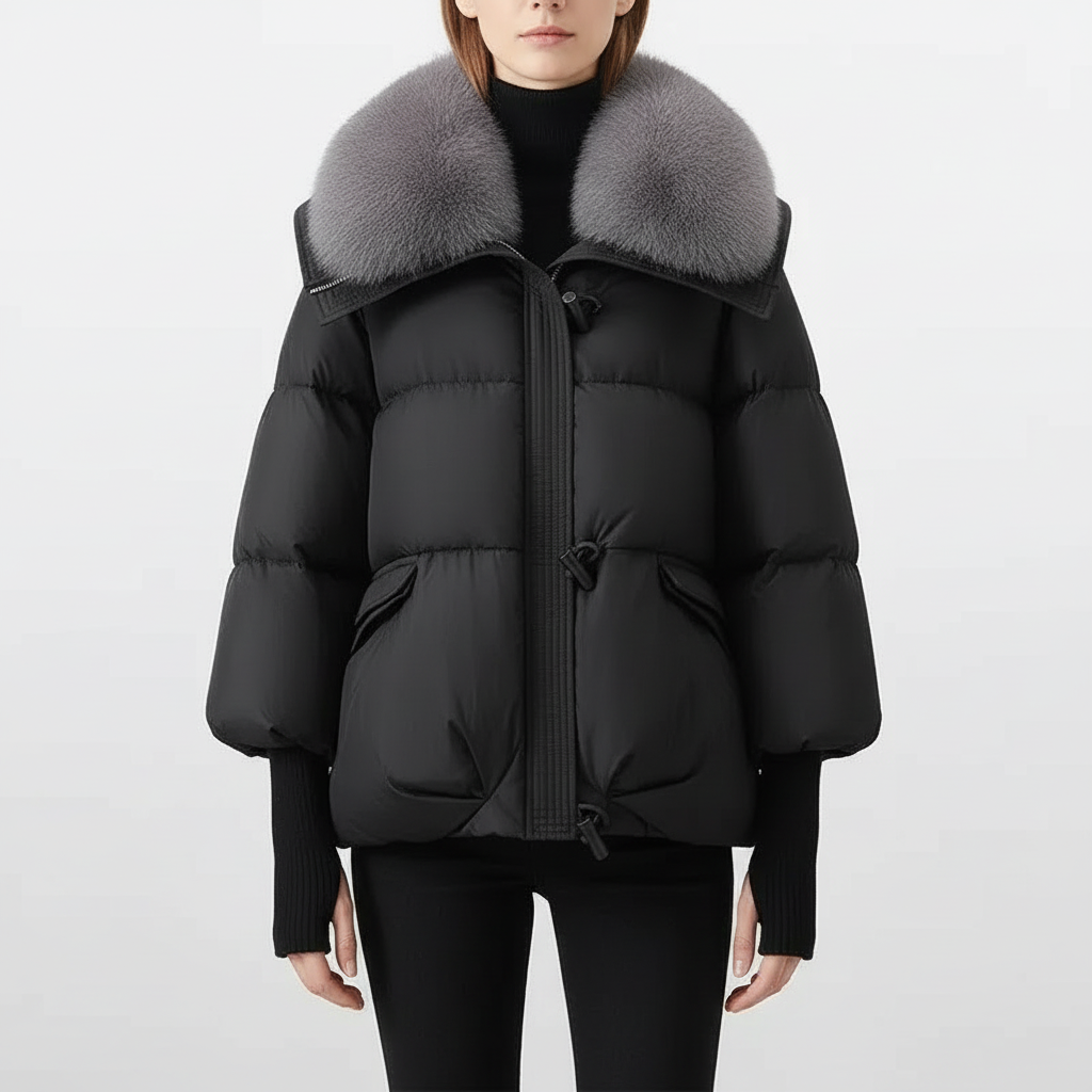 Donna | Women's Oversized Puffer Jacket with Faux Fur Collar