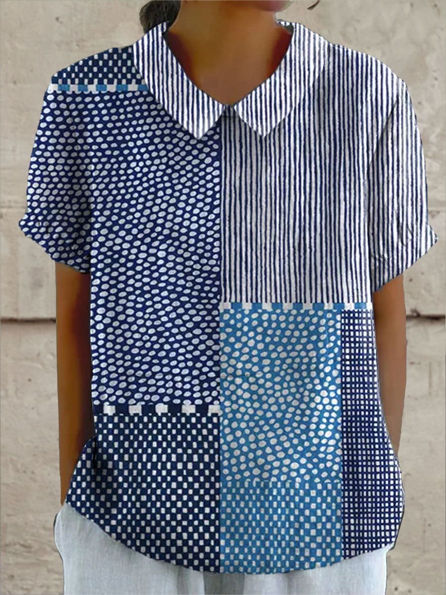 Allie Patchwork Shirt — front view