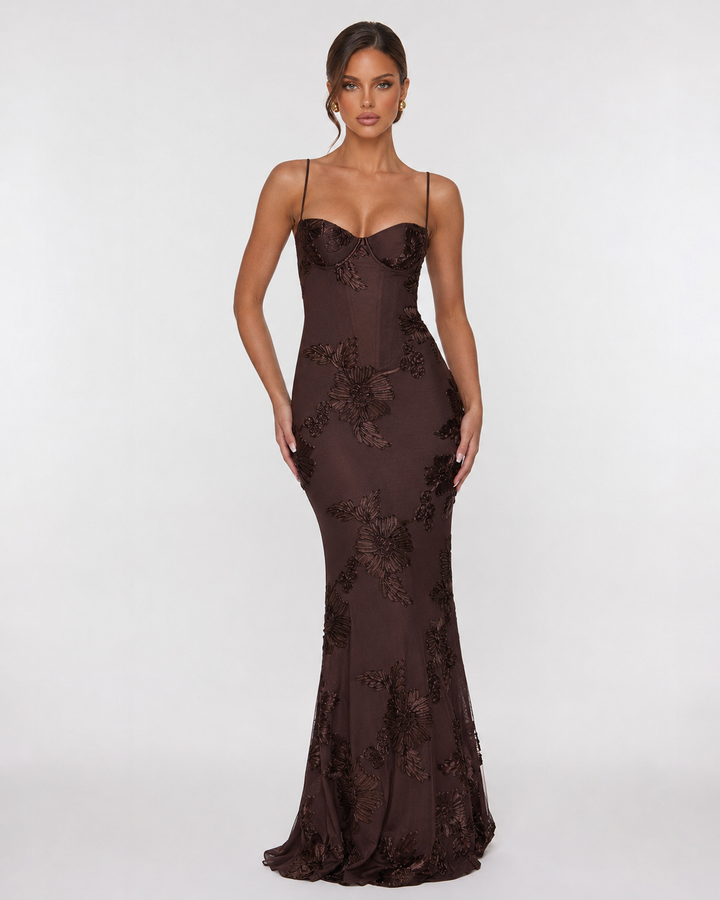 Rosalie Corset Gown - women's gown, movement shot
