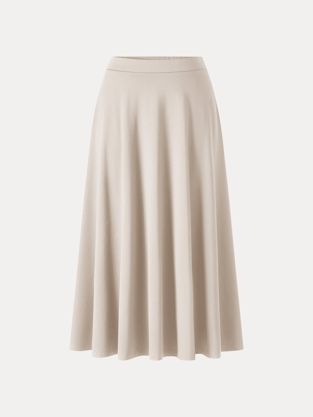 Office Staple Ponte High-Rise Circle Midi Skirt with Pockets