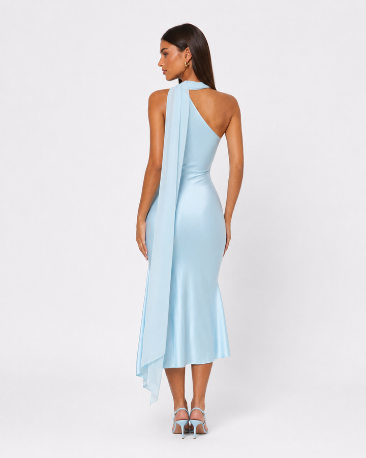 Seraphina Satin Midi — women's midi dress, shown in an alternative color