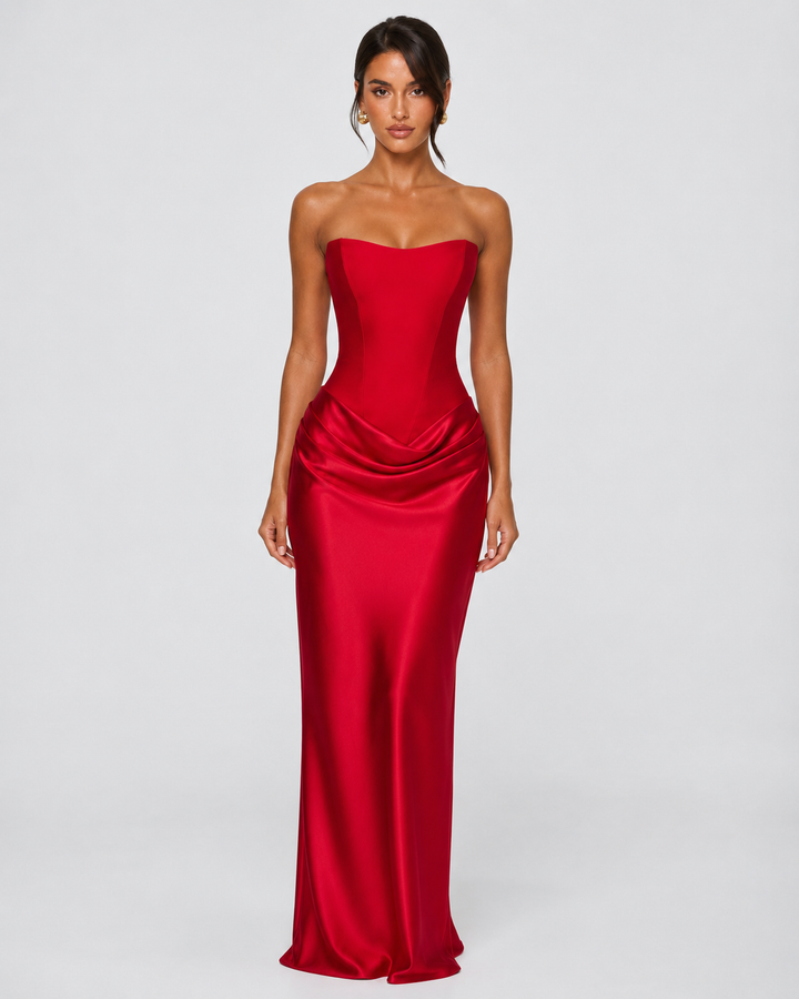 After Midnight Corset Gown — women's dress, full-length view