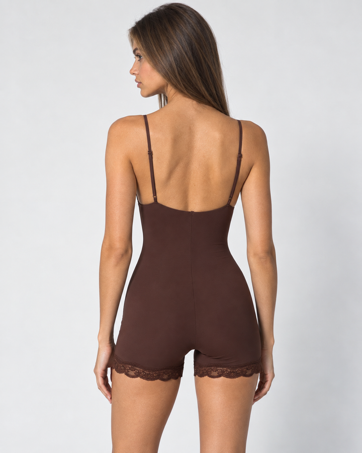 Soft Focus Lace Romper