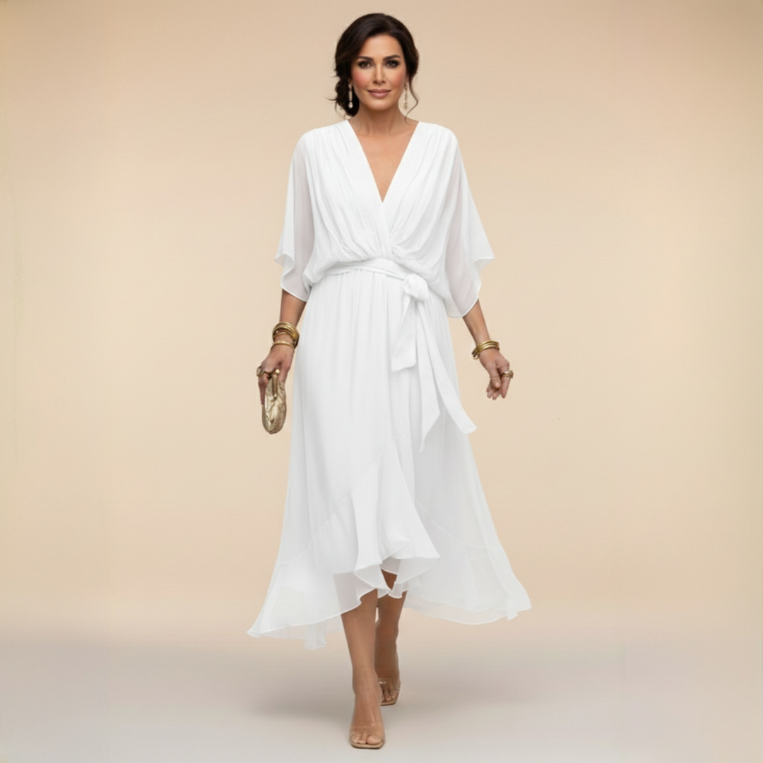 Bella - Flowing V-Neck Silhouette Dress