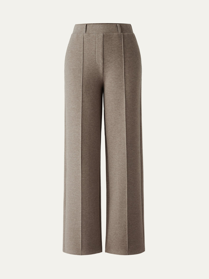 High Waisted Warm Straight Leg Pull On Pant