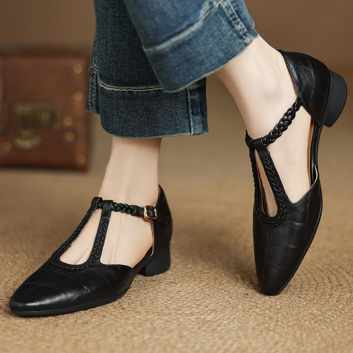 Clara Orthopedic Leather Mary Jane Shoes — alternate view