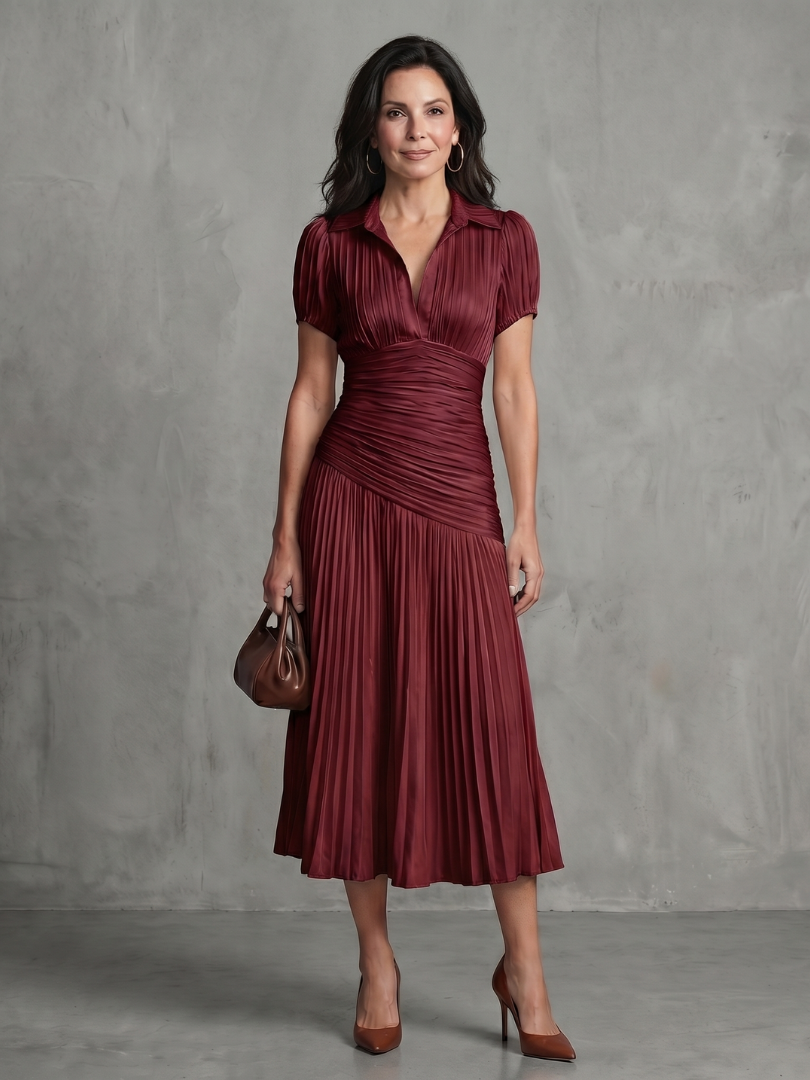 Theodora Midi Dress — close-up view