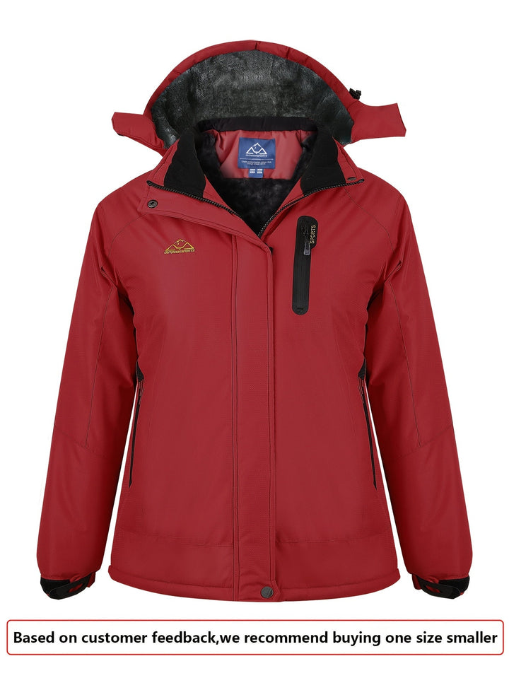 Sierra | Women's Waterproof Ski Jacket with Fleece-Lined Hood