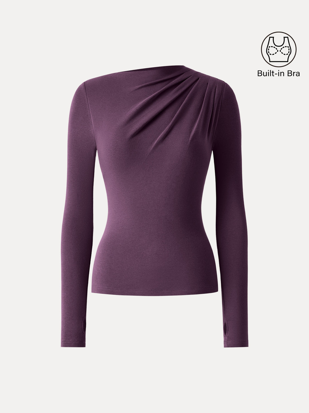 ProWarm Boatneck Shoulder-Tuck Built-In Bra Top 2.0