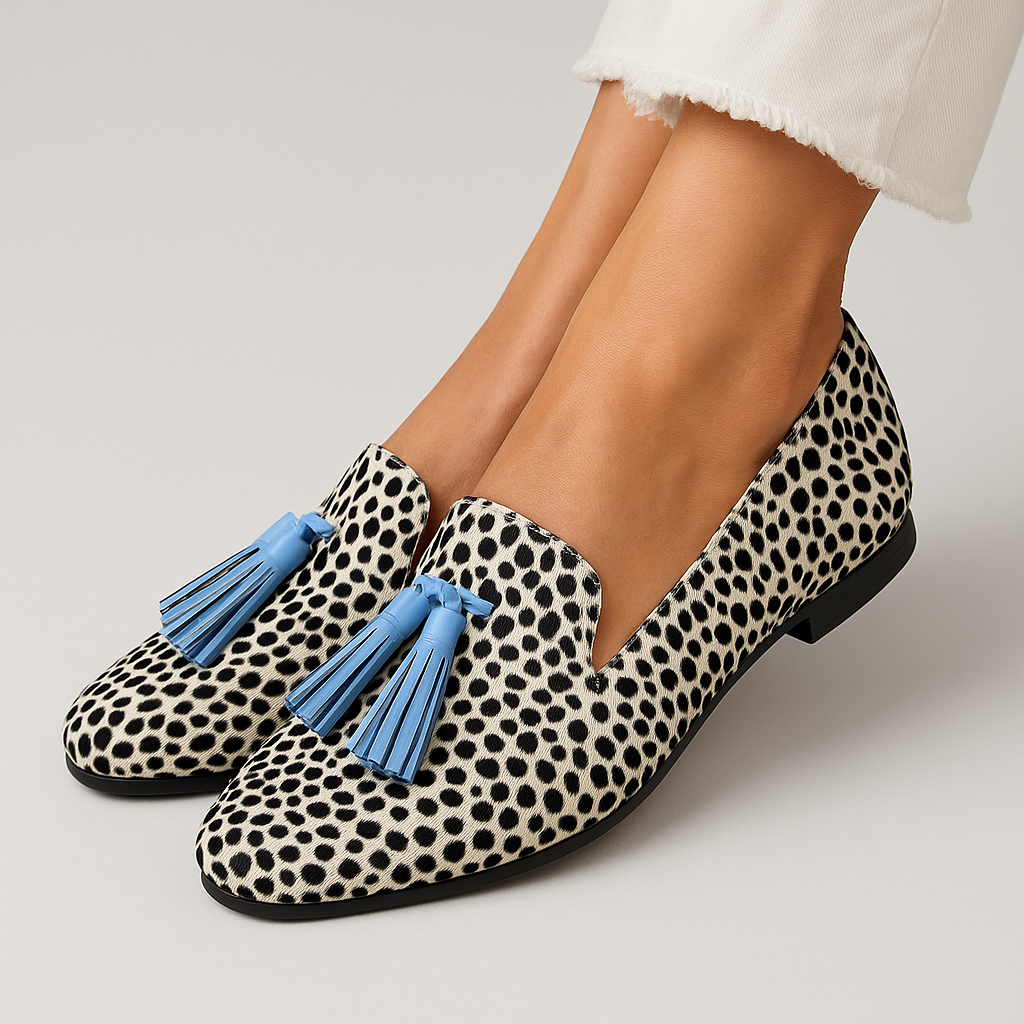 Mira Tassel Loafers — front view