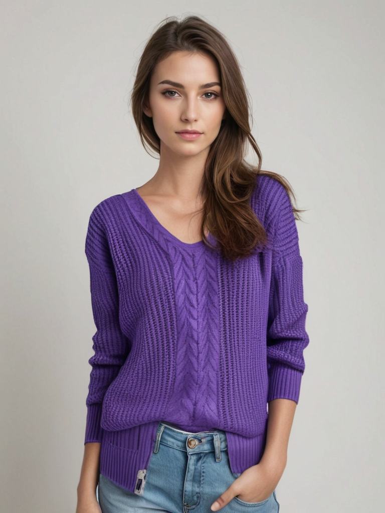 Mia Elegant Sweater — close-up view