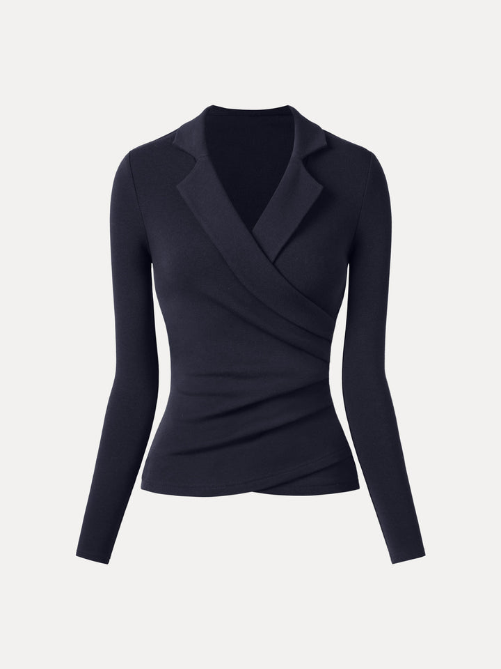 ProWarm Collared Surplice Top