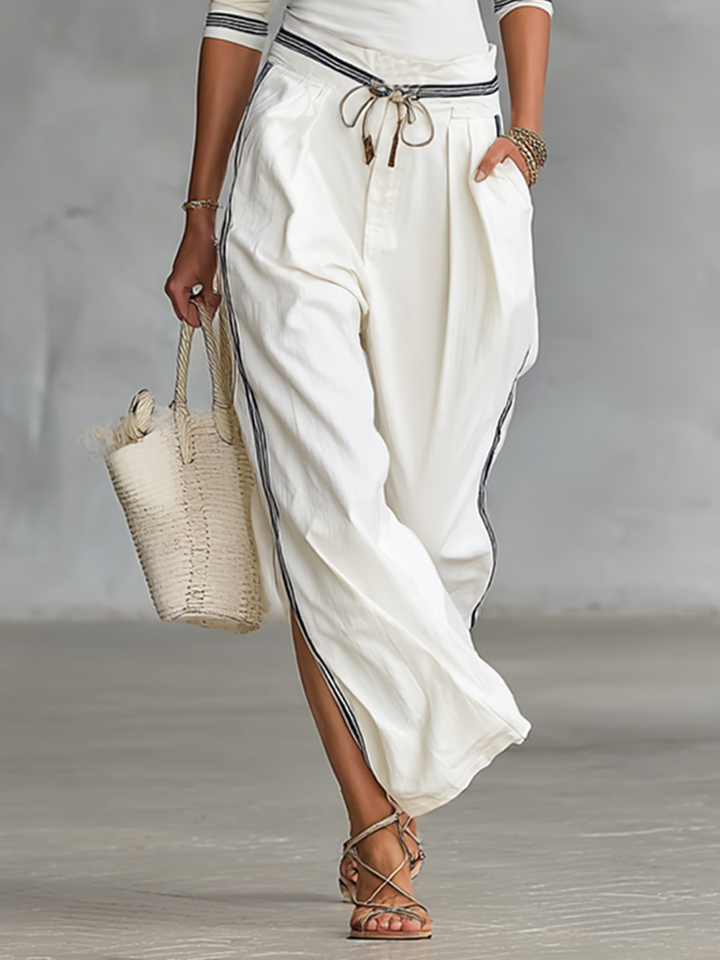 White Sporty Two-Piece Set — detail view