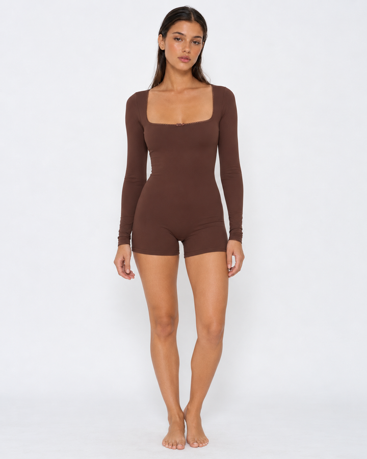 Soft Girl Long Sleeve Romper