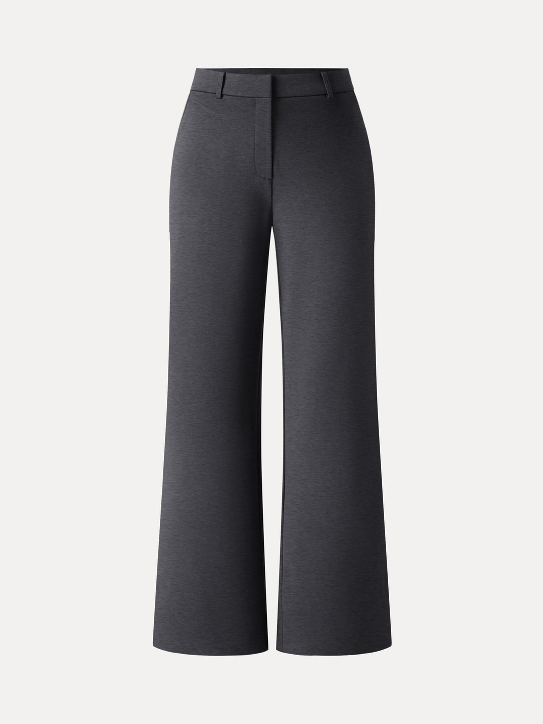 Ponte Mid-Rise Wide-Leg Pants with Pockets