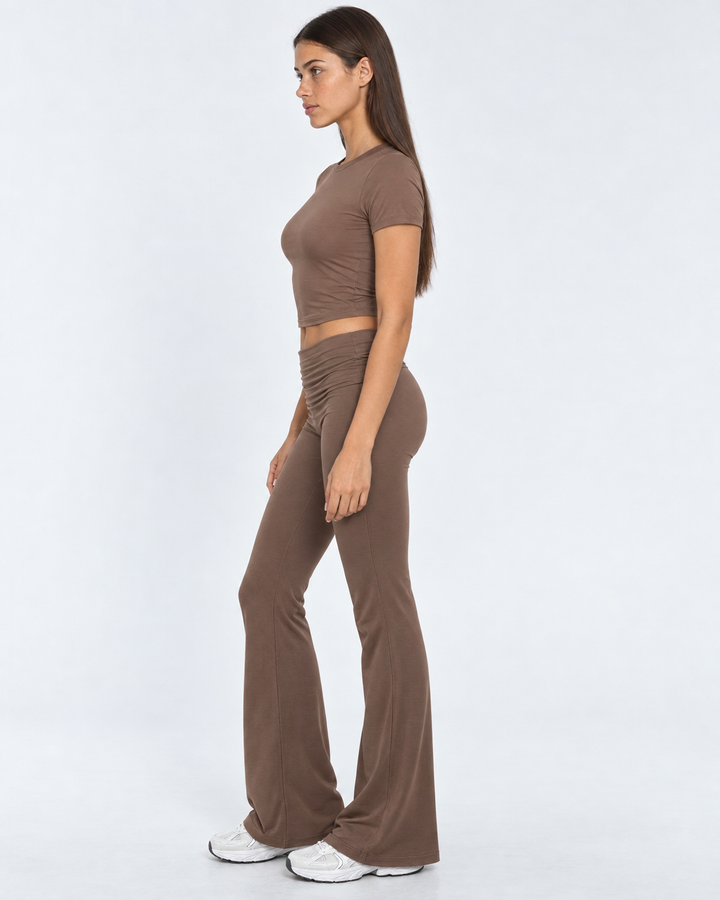 Off Duty Flare Set — women's two-piece set, color option 4