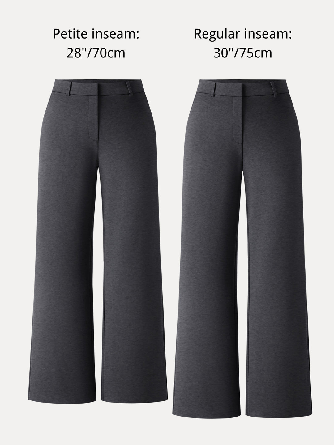 Ponte Mid-Rise Wide-Leg Pants with Pockets