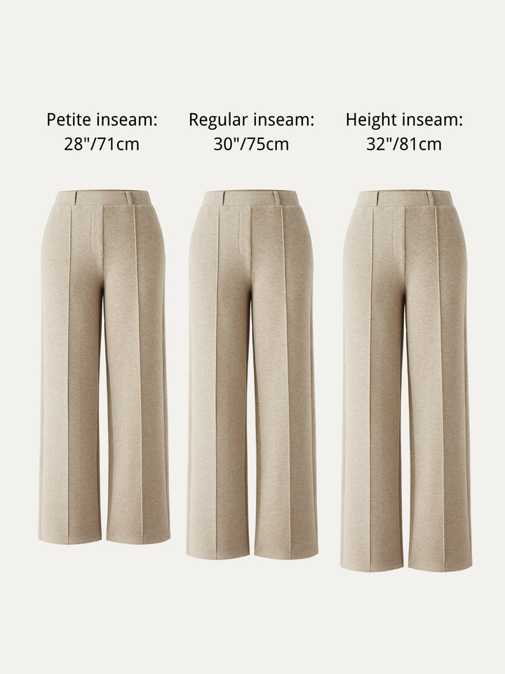 High Waisted Warm Straight Leg Pull On Pant
