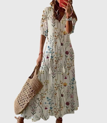 Amalia Boho Vintage Dress — product view