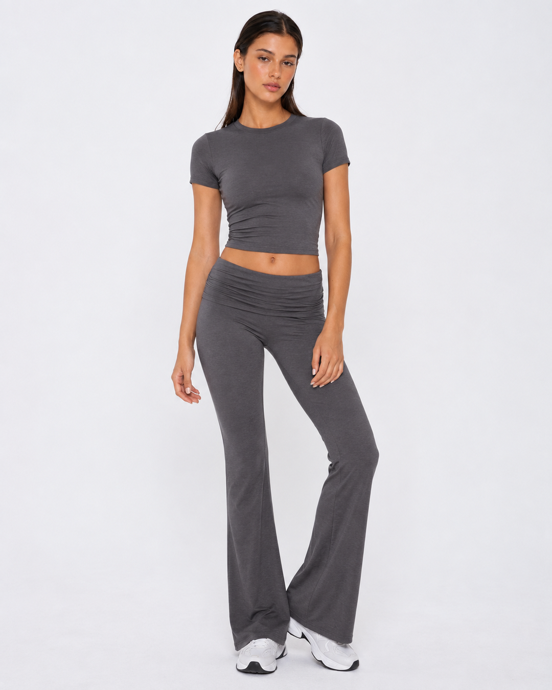 Off Duty Flare Set — women's two-piece set, color option 9