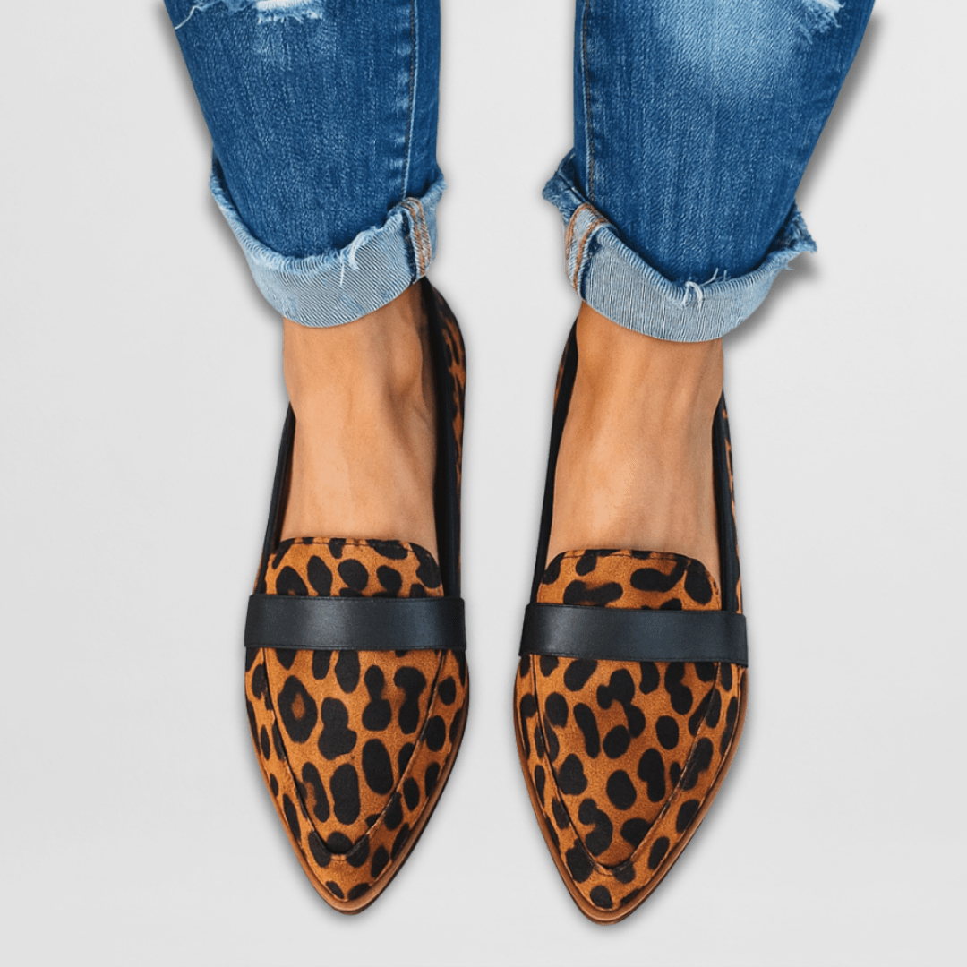 Helen Orthopedic Soft Suede Loafers — detail view